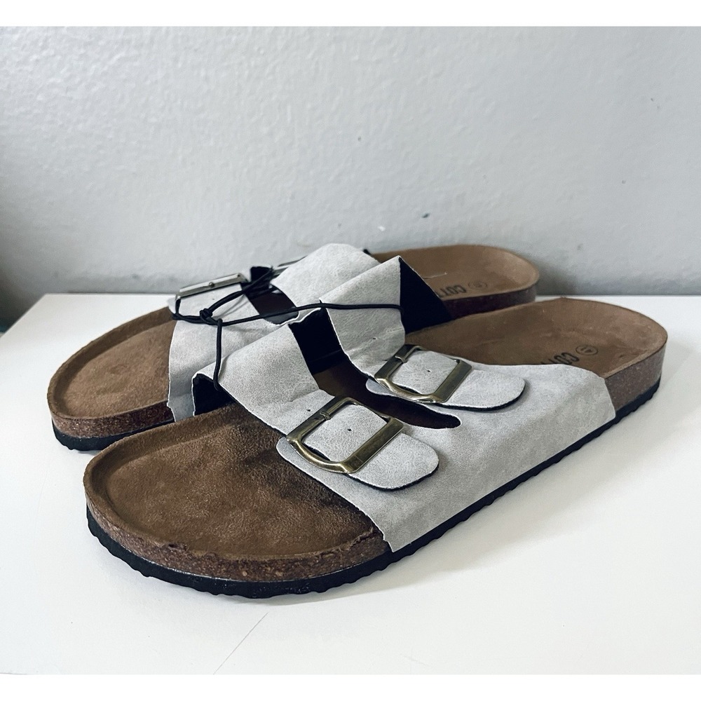 COTTON ON‎ Double Buckle Sandal Mens US 8 EU 41 Grey Unisex